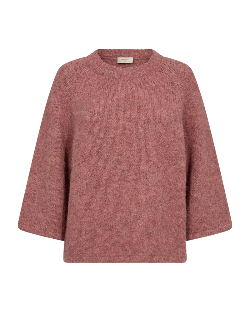 FREEQUENT PULL LULU KNIT LOOSE TENTION light mahogany melange