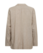 Afbeelding in Gallery-weergave laden, FREEQUENT BLAZER LAVEGA PINSTRIPE sand melange w. off white
