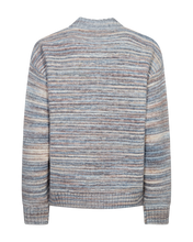 Afbeelding in Gallery-weergave laden, FREEQUENT VEST CLAS SPECED DYED YARN star off white w. baby blue
