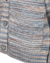 Afbeelding in Gallery-weergave laden, FREEQUENT VEST CLAS SPECED DYED YARN star off white w. baby blue
