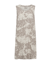 Load image into Gallery viewer, FREEQUENT DRESS LAVISCO ALL OVER PRINT moonbeam w. simply taupe
