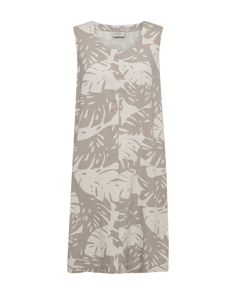 FREEQUENT DRESS LAVISCO ALL OVER PRINT moonbeam w. simply taupe