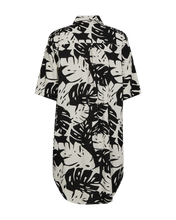 Load image into Gallery viewer, FREEQUENT SHIRTDRESS LAVISCO ALL OVER PRINT moonbeam w. black
