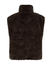 Afbeelding in Gallery-weergave laden, FREEQUENT WAISTCOAT FAUX FUR FONY mole
