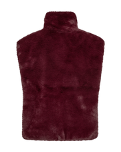 Afbeelding in Gallery-weergave laden, FREEQUENT WAISTCOAT FONY FAUX FUR VEST W. ZIPPER port royale
