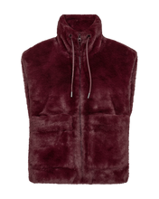 Afbeelding in Gallery-weergave laden, FREEQUENT WAISTCOAT FONY FAUX FUR VEST W. ZIPPER port royale

