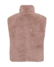 Afbeelding in Gallery-weergave laden, FREEQUENT WAISTCOAT FAUX FUR FONY pale mauve
