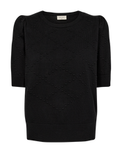 Afbeelding in Gallery-weergave laden, FREEQUENT PULLOVER DODO SHORT SLEEVE V-DOT PATTERN black

