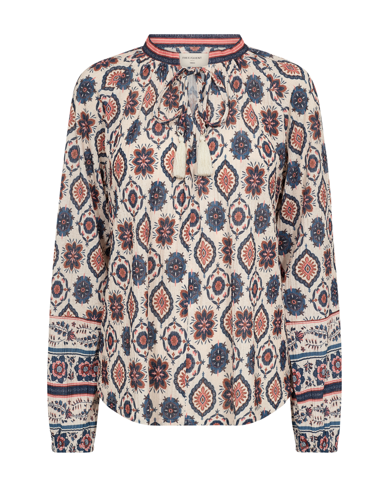 FREEQUENT BLOUSE NOMES STRUCTURED PRINT moonbeam w. baked apple