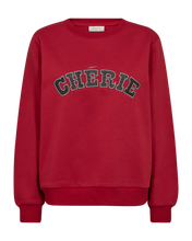 Afbeelding in Gallery-weergave laden, FREEQUENT SWEATER WANA EMBROIDERY chili pepper w. dark grey
