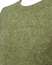 Afbeelding in Gallery-weergave laden, FREEQUENT PULLOVER SEVALIN HOLE PATTERN PUFF SLEEVE fern melange
