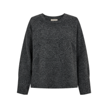 Afbeelding in Gallery-weergave laden, FREEQUENT PULLOVER SEVALIN O-NECK dark grey melange
