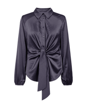 Afbeelding in Gallery-weergave laden, FREEQUENT BLOUSE DOVE SATEEN KNOT DETAIL nightshade
