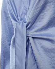 Load image into Gallery viewer, FREEQUENT BLOUSE DOVE SATEEN KNOT DETAIL serenity
