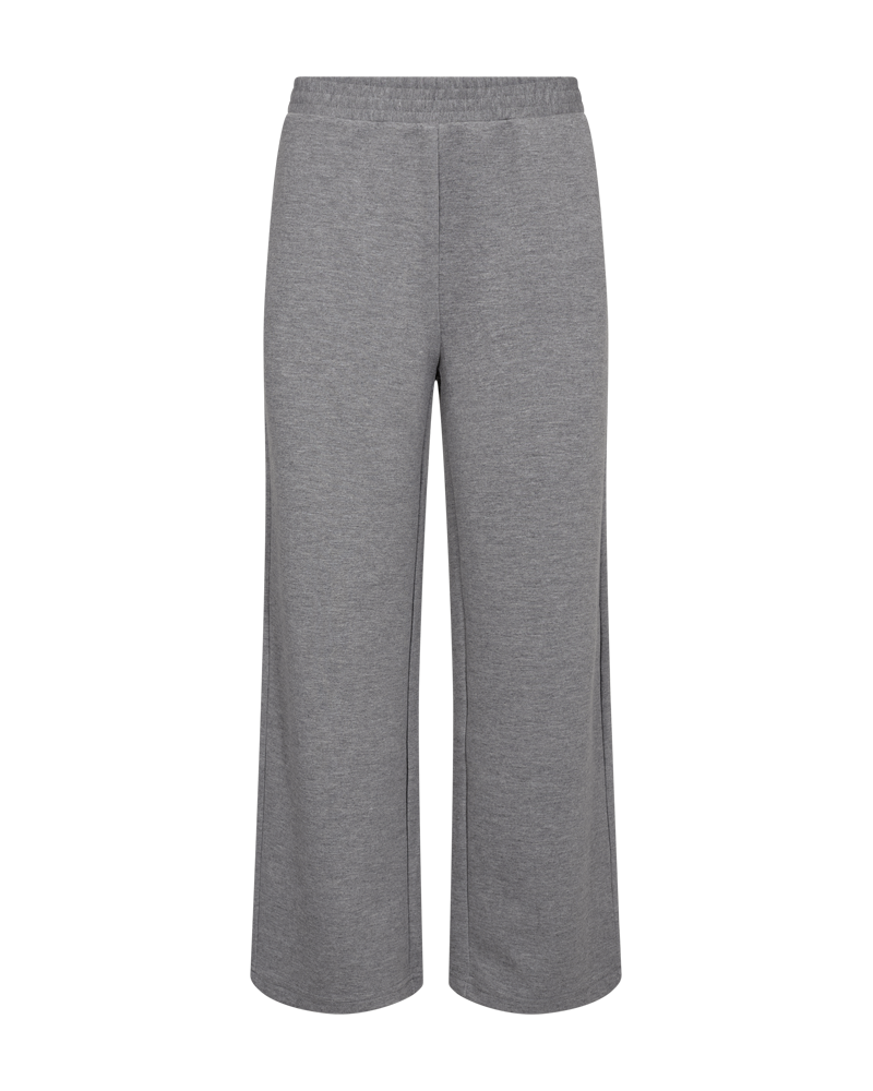 FREEQUENT PANTALON EMBER WIDE LEG FULL LENGTH medium grey mel.