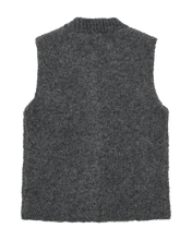 Afbeelding in Gallery-weergave laden, FREEQUENT WAISTCOAT JUMP LOOP YARN dark grey melange
