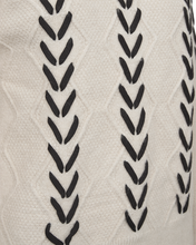 Afbeelding in Gallery-weergave laden, FREEQUENT PULLOVER STOKKE EMBROIDED DETAIL moonbeam w. black
