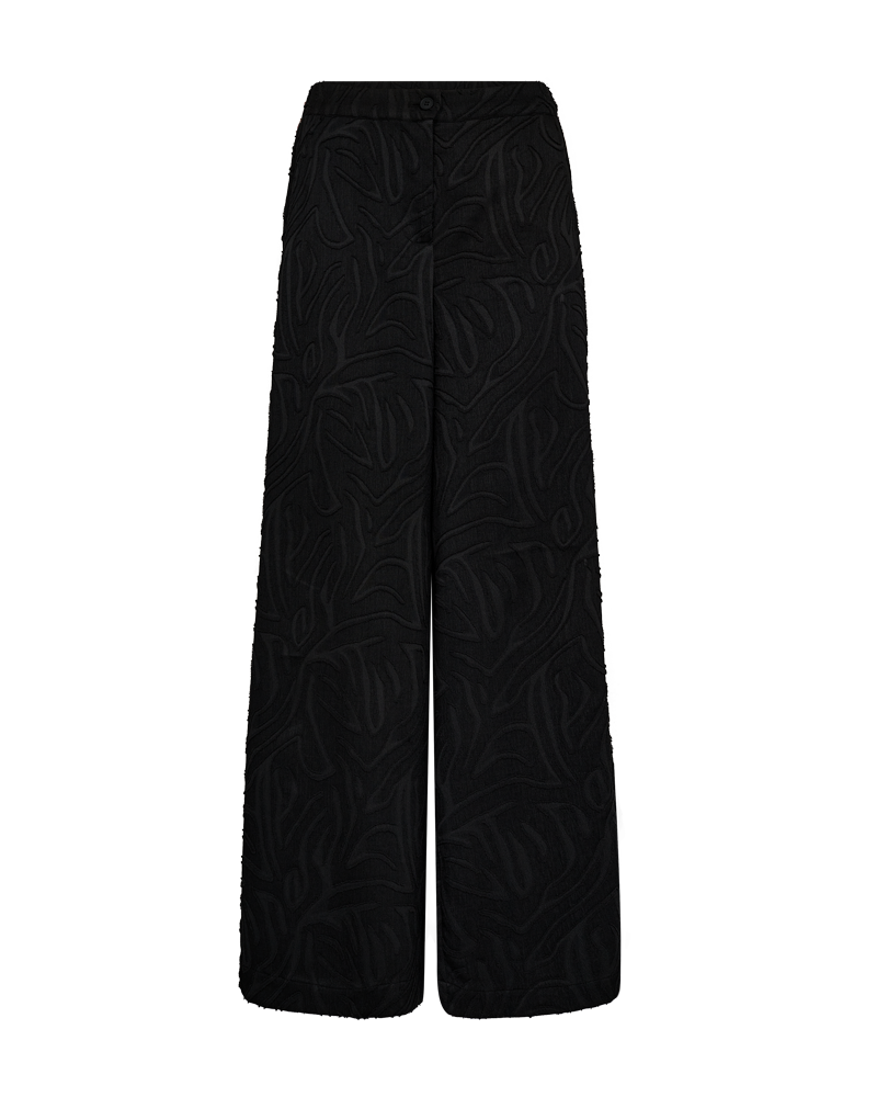FREEQUENT BROEK MINNA JACQUARD PATTERN black