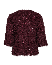 Afbeelding in Gallery-weergave laden, FREEQUENT SHIRT NOLLA JERSEY WITH SEQUIN ANS FEATHER YARN port royal w. port royale
