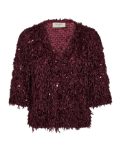 Afbeelding in Gallery-weergave laden, FREEQUENT SHIRT NOLLA JERSEY WITH SEQUIN ANS FEATHER YARN port royal w. port royale
