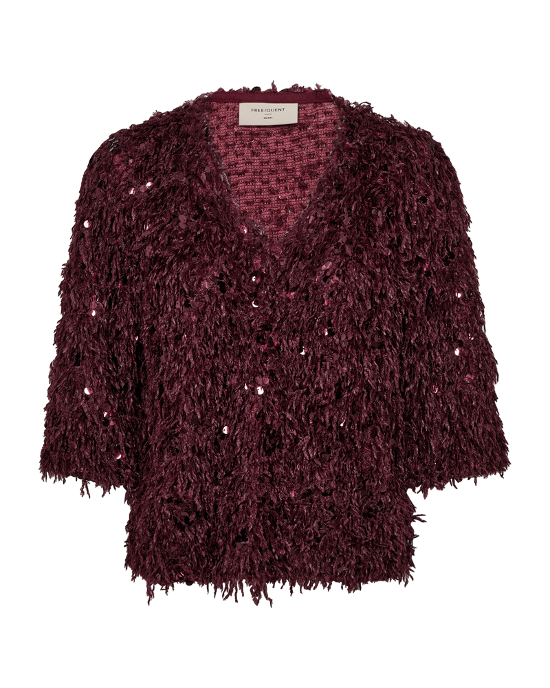 FREEQUENT SHIRT NOLLA JERSEY WITH SEQUIN ANS FEATHER YARN port royal w. port royale