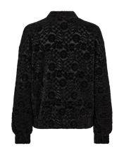 Afbeelding in Gallery-weergave laden, FREEQUENT JACKET GRY VELVET LACE black
