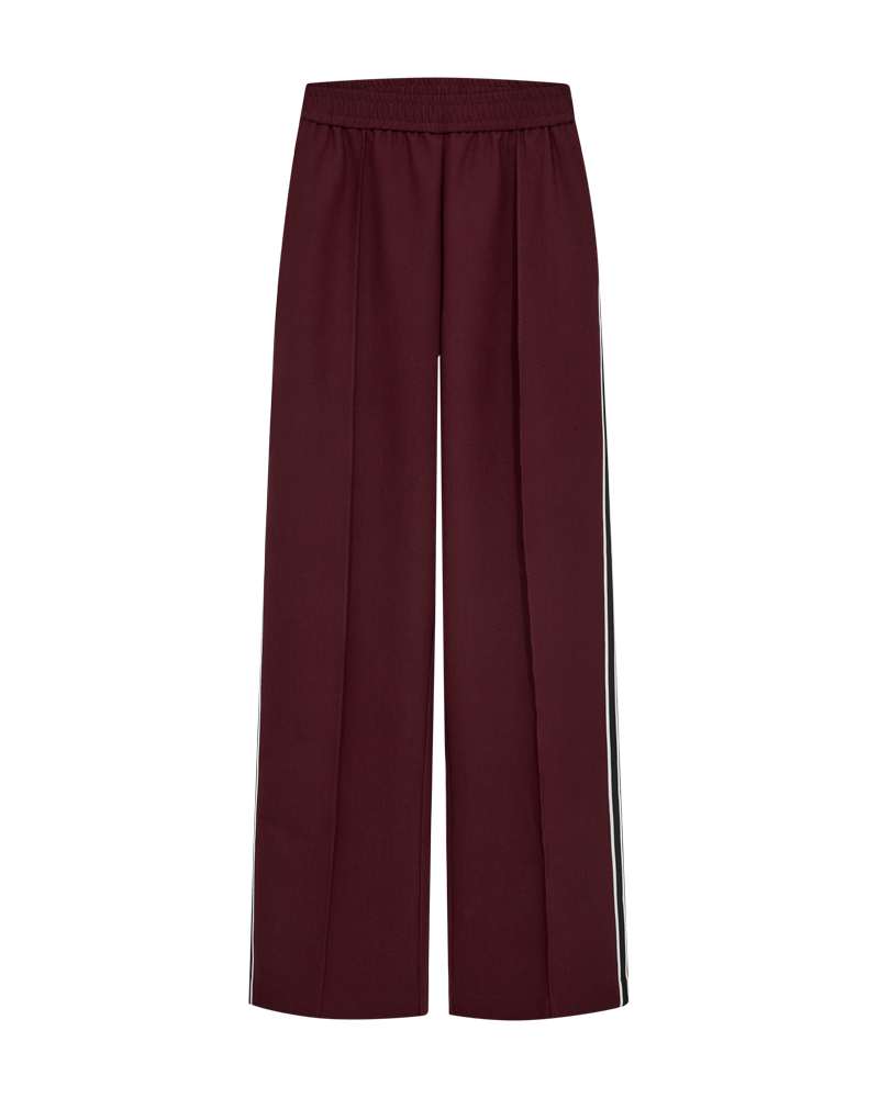 FREEQUENT BROEK SOFIA SPORTY DECO TAPE port royale w. star off white