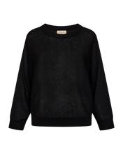 Afbeelding in Gallery-weergave laden, FREEQUENT PULLOVER BETTY METALLIC KNIT BAT SLEEVE black
