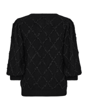 Afbeelding in Gallery-weergave laden, FREEQUENT PULLOVER SAFRI EFFECT YARN PUFF SLEEVE black

