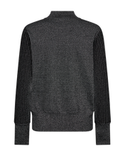 Afbeelding in Gallery-weergave laden, FREEQUENT PULLOVER BISOLO METALLIC KNIT black w. silver
