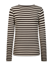 Afbeelding in Gallery-weergave laden, FREEQUENT SHIRT LIANA STRIPED mole w. moonbeam
