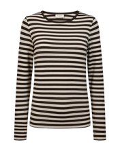 Afbeelding in Gallery-weergave laden, FREEQUENT SHIRT LIANA STRIPED mole w. moonbeam
