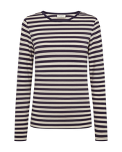 Afbeelding in Gallery-weergave laden, FREEQUENT SHIRT LIANA STRIPED nightshade w. moonbeam
