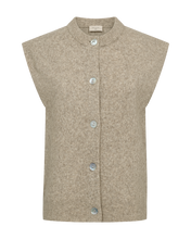 Load image into Gallery viewer, FREEQUENT VEST ALPA ALPACA BLEND silver mink melange
