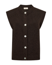 Load image into Gallery viewer, FREEQUENT VEST ALPA ALPACA BLEND mole melange
