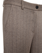 Afbeelding in Gallery-weergave laden, FREEQUENT BROEK BONNIE HERRINGBONE PATTERN moonbeam w.mole
