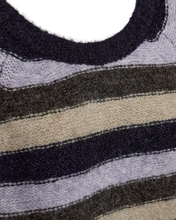 Afbeelding in Gallery-weergave laden, FREEQUENT PULLOVER LULU STRIPED KNIT nightshade mel. w. iris melange
