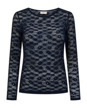 Afbeelding in Gallery-weergave laden, FREEQUENT SHIRT IBENA LACE WITH FLOWERS EN DOTS navy blazer
