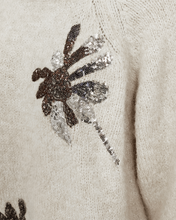 Afbeelding in Gallery-weergave laden, FREEQUENT PULL KRELA KNIT WITH SEQUIN DETAILS moonbeam melange w. silver
