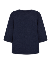 Afbeelding in Gallery-weergave laden, FREEQUENT PULL KRELA KNIT WITH SEQUIN DETAILS navy blazer melange w. silver
