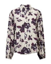 Afbeelding in Gallery-weergave laden, FREEQUENT BLOUSE MONY PRINTED BALLOON SLEEVES moonbeam w. nightshade
