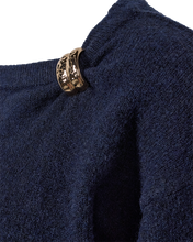 Afbeelding in Gallery-weergave laden, FREEQUENT PULL DEBBIE BUCKLE DETAIL navy blazer melange
