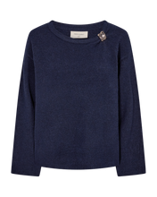 Afbeelding in Gallery-weergave laden, FREEQUENT PULL DEBBIE BUCKLE DETAIL navy blazer melange
