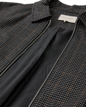 Load image into Gallery viewer, FREEQUENT JACKET NADUVA JERSEY WITH CHECK black w. desert taupe

