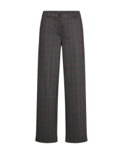 Afbeelding in Gallery-weergave laden, FREEQUENT BROEK PRINTED CHECK black w. desert taupe

