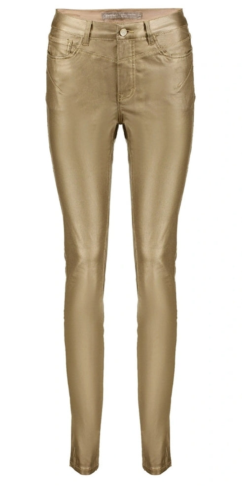 GEISHA JEANS COATED gold