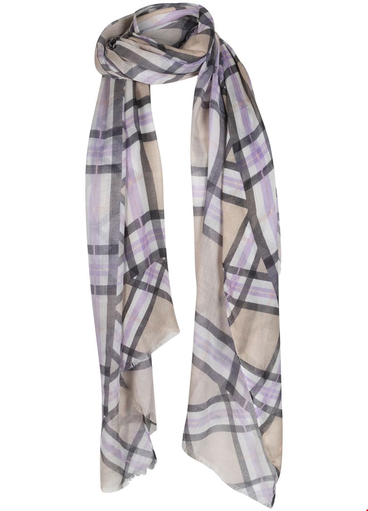 TRAMONTANA  SCARF CHECK PRINT