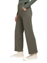 Load image into Gallery viewer, TOM TAILOR PANTS CHECKED STRAIGHT BEIGE GREEN SMALL CHECK
