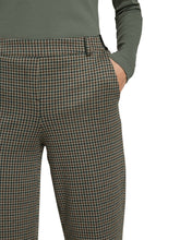 Load image into Gallery viewer, TOM TAILOR PANTS CHECKED STRAIGHT BEIGE GREEN SMALL CHECK
